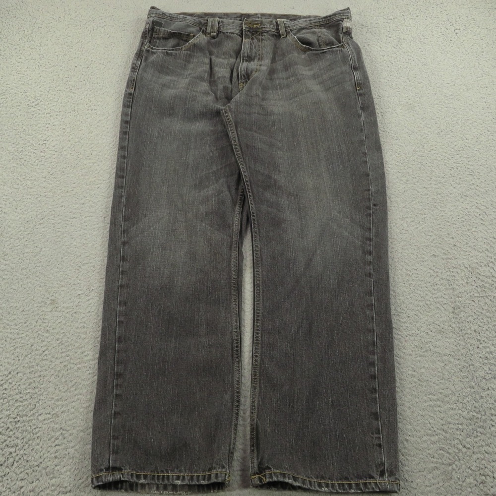 Sean John Baggy Jeans Mens 38x30 Y2K Skater Grunge Wide Leg Pipes Black Denim